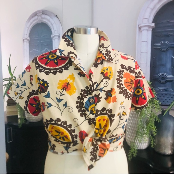 emery Rose ladies short sleeves button up shirt.
Size 2XL 100% cotton - Picture 9 of 10